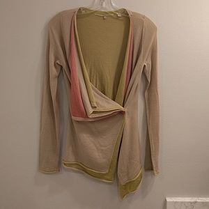 Anthropologie wrap sweater great for spring!